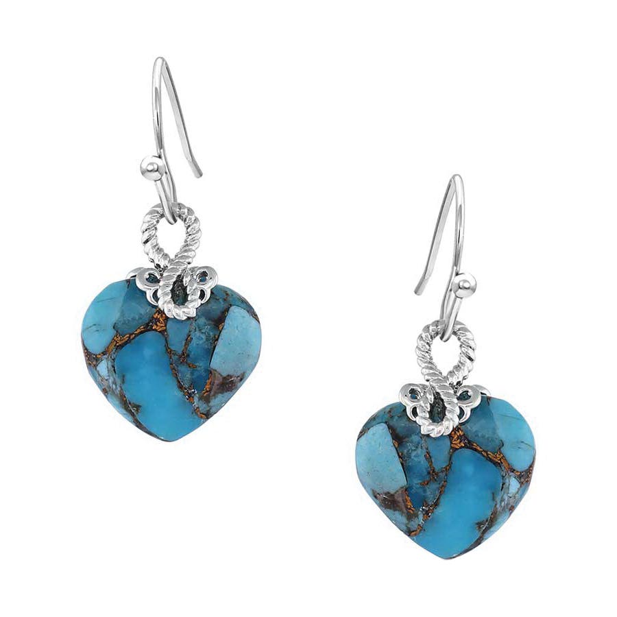 Montana Silversmiths Untamable Heart of Stone Earrings