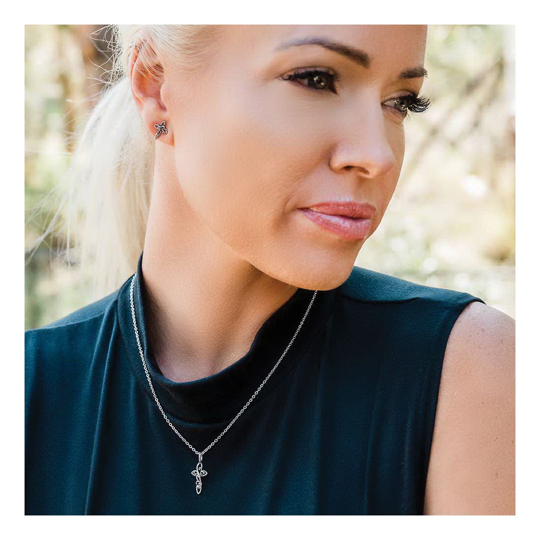 Montana Silversmiths Hold Steady Faith Cross Jewelry Set
