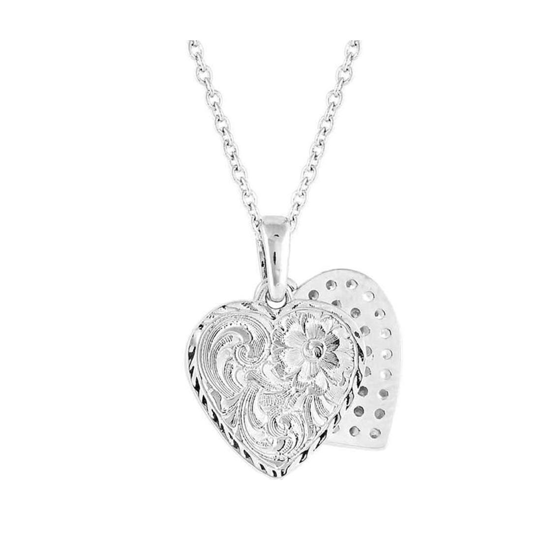 Montana Silversmiths Country Charm Crystal Love Necklace