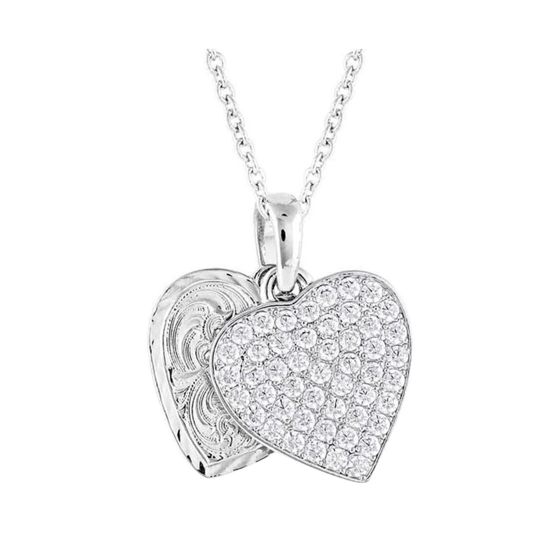 Montana Silversmiths Country Charm Crystal Love Necklace