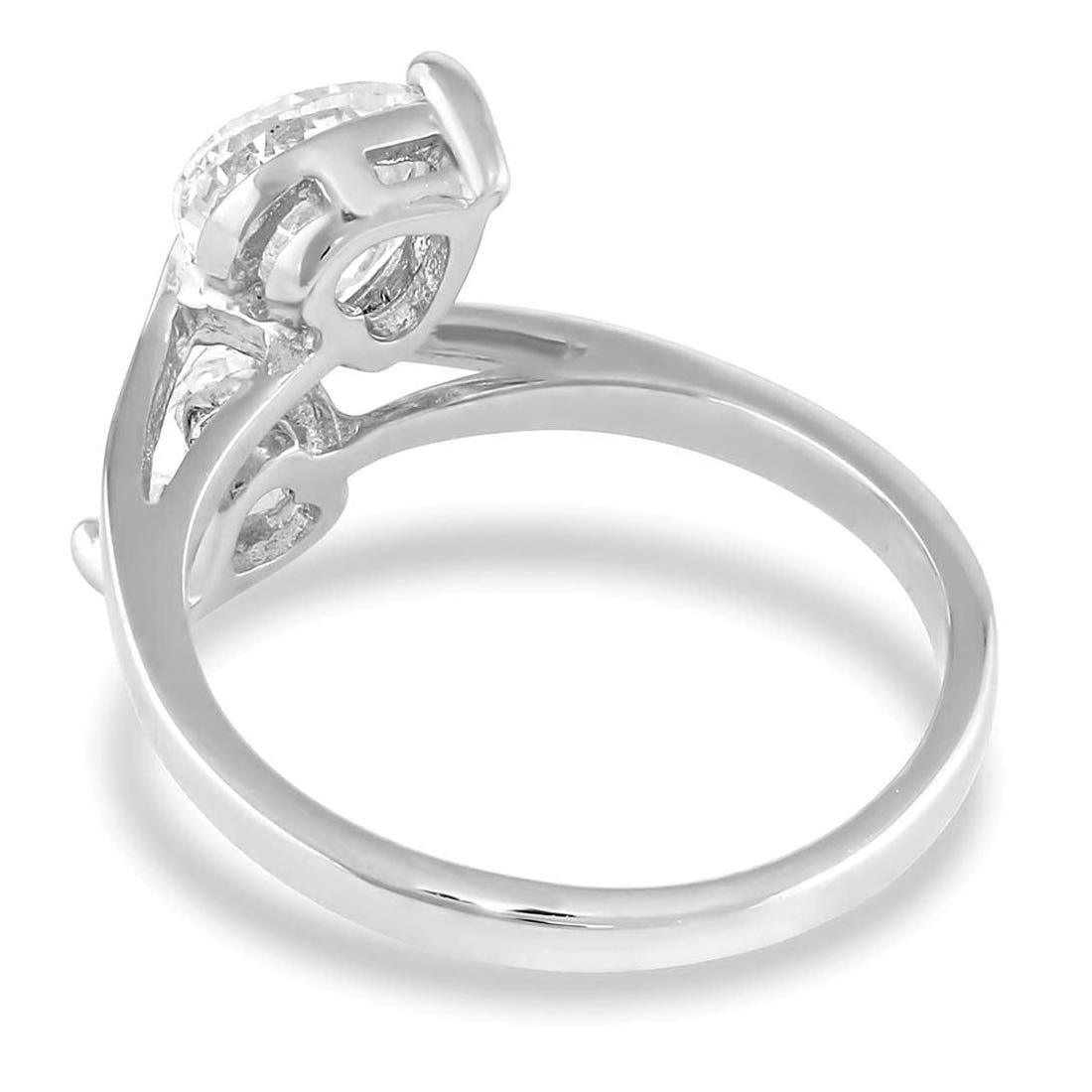 Montana Silversmiths Lily Pad Crystal Wrap Ring