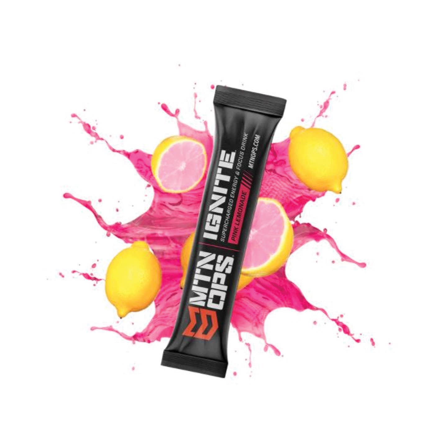 Mtn Ops IGNITE Supercharged Energy and Focus Drink, Pink Lemonade, Pack