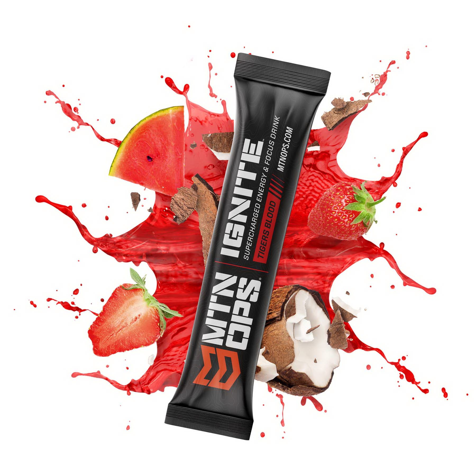 Mtn Ops IGNITE Supercharged Energy and Focus Drink, Tigers Blood, Pack