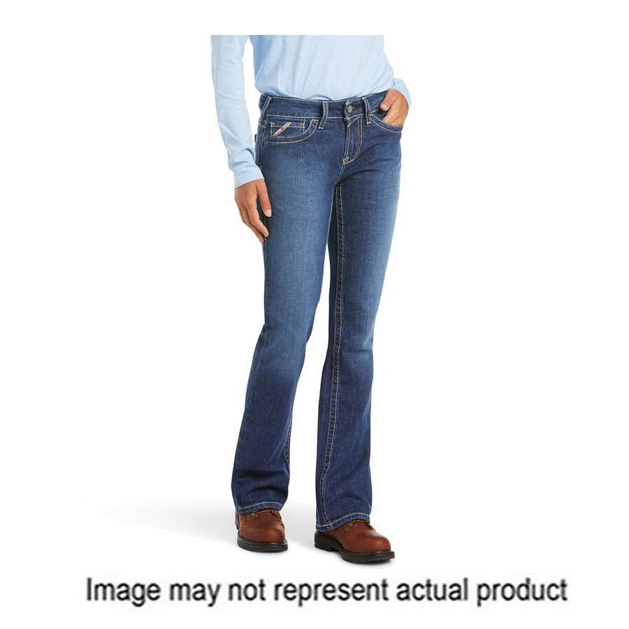 Ariat FR DuraStretch Basic Series Women's Jeans, S, 27 in, 33 in L, Blue Quartz, Bootcut, Regular Length