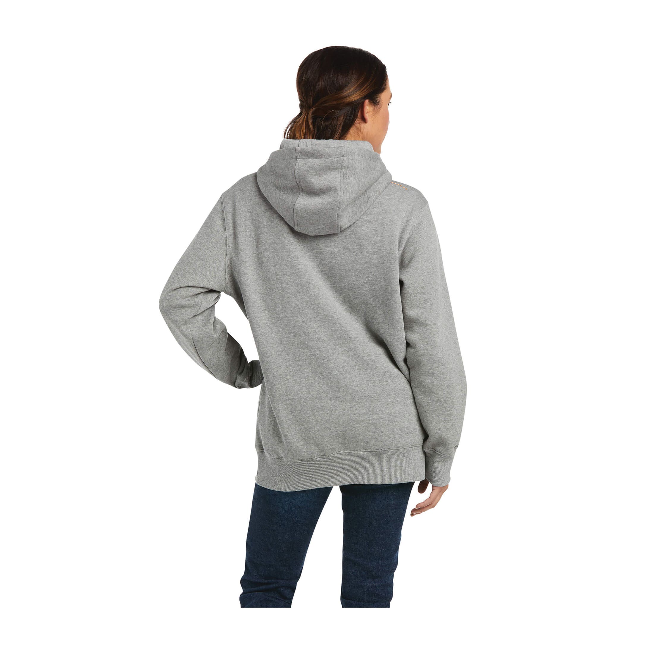 Ariat Rebar Series Hoodie, S, Cotton/Polyester, Heather Gray