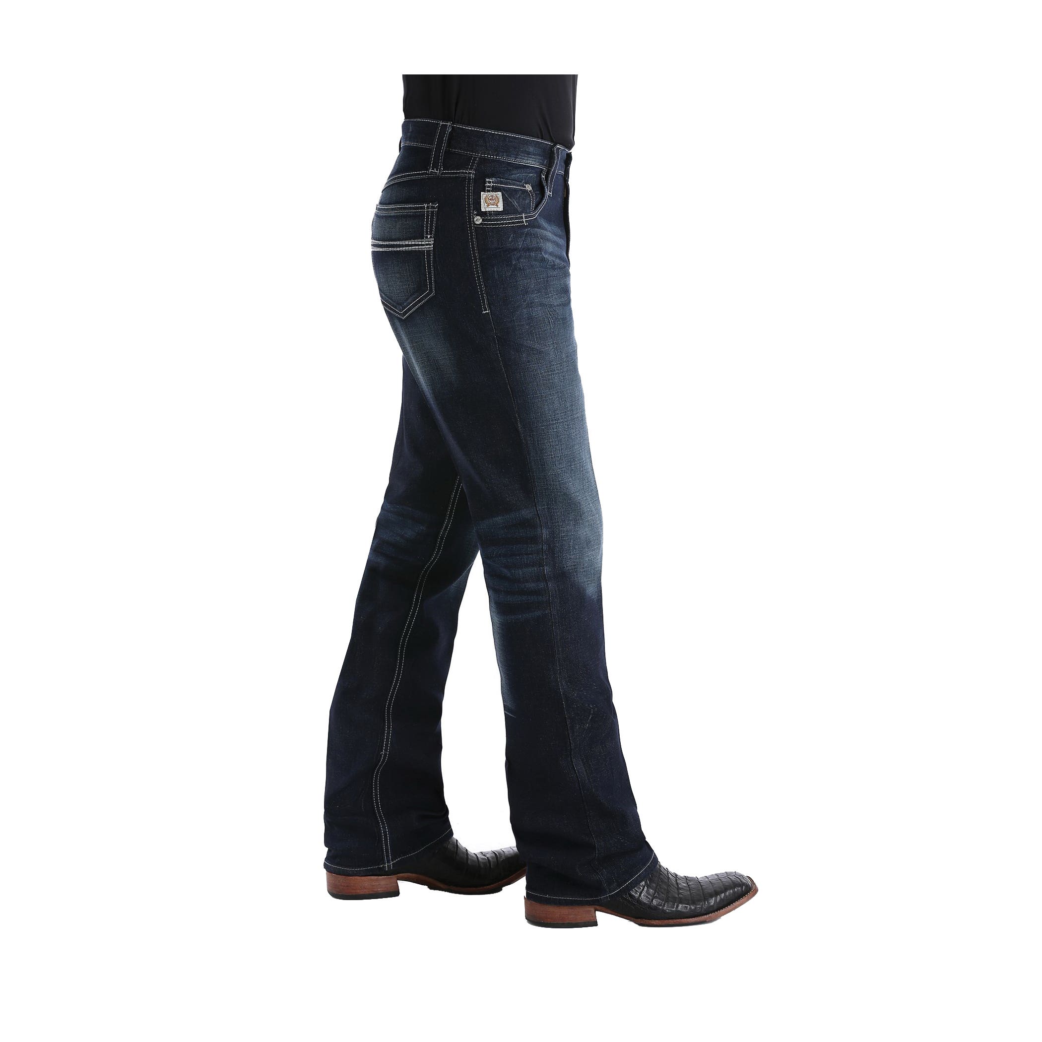 Cinch CARTER 2.4 Series Jeans, 38 in, 36 in L, Tint, Bootcut, Relaxed, Stretchable