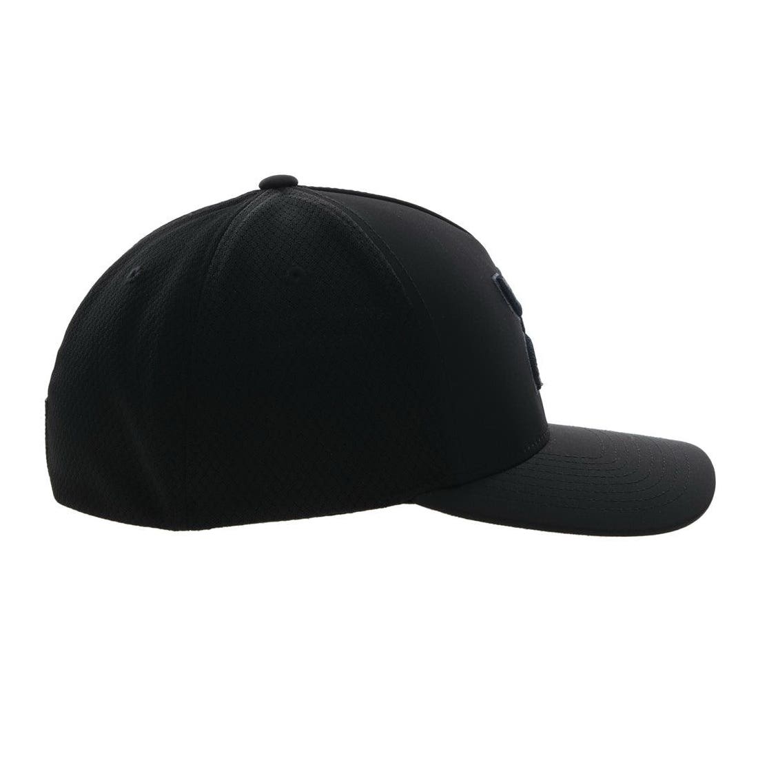 Hooey Hat, Black/Blue Hooey Logo, Coach, S/M, Odessa Fabric, Black