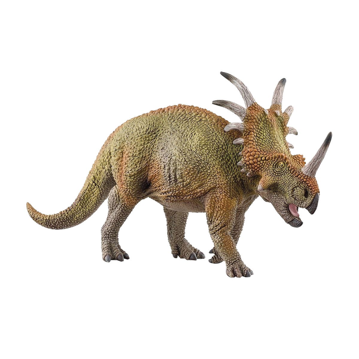 Schleich-S Styracosaurus Toy, One-Size, Dinosaur, Brown/Green/Orange
