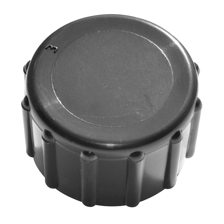 Green Leaf Cap, 3/4 in, FGHT x Closed End, Polypropylene, Black