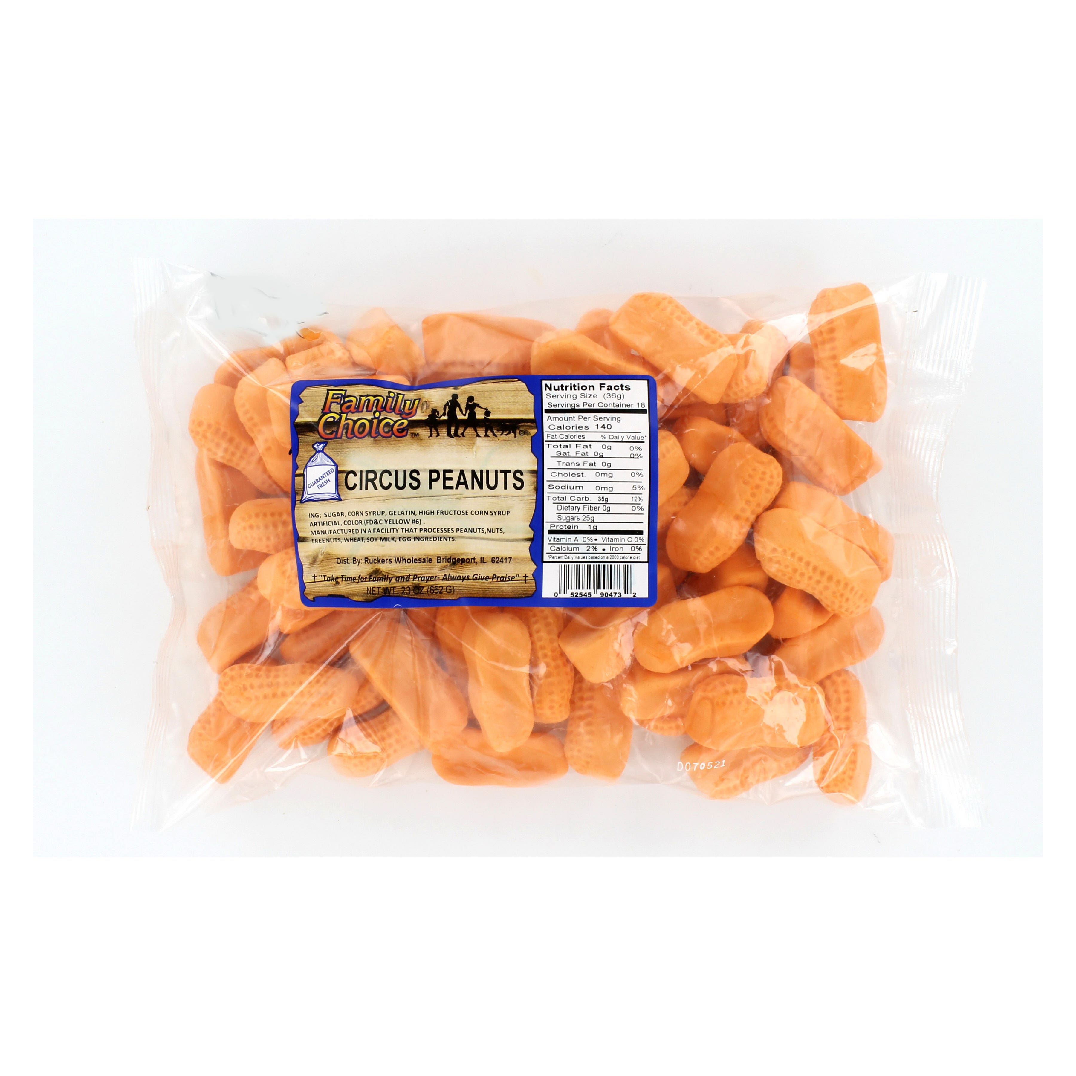 Family Choice Circus Candy, Banana Flavor, 23 oz Cello Bag