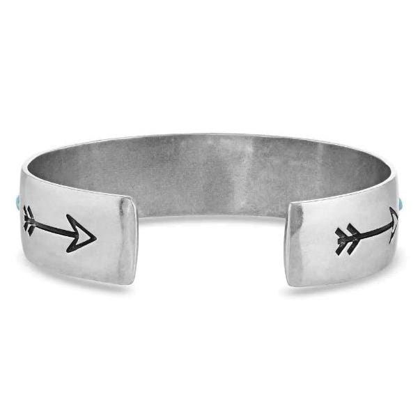 Montana Silversmiths Only Forward Turquoise Silver Cuff