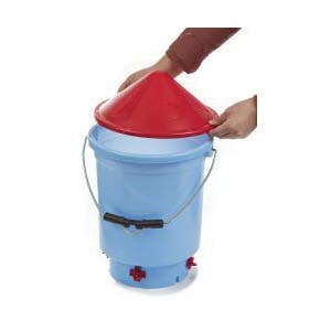 Little Giant Deluxe Hen Hydrator, 3 gal Capacity, Blue, Hanging Mounting