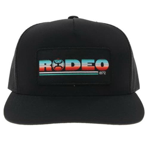 Hooey Hat, Rodeo Patch, One-Size, Odessa Fabric, Black/Serape