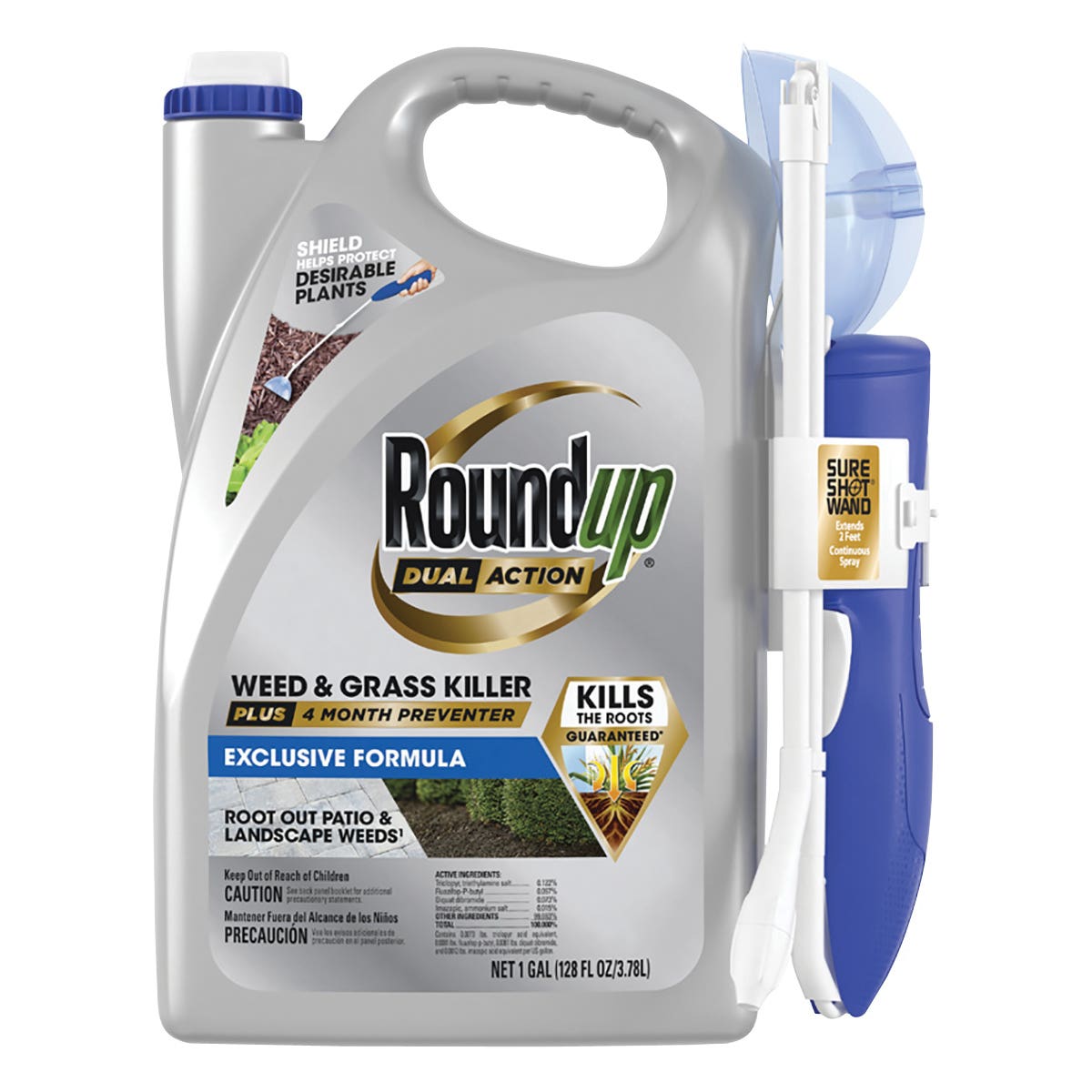 Roundup Ready-to-Use Weed and Grass Killer, Liquid, 1 gal