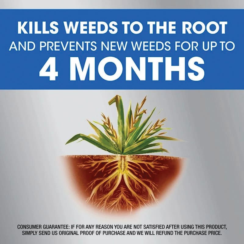 Roundup Ready-to-Use Weed and Grass Killer, Liquid, 1.25 gal