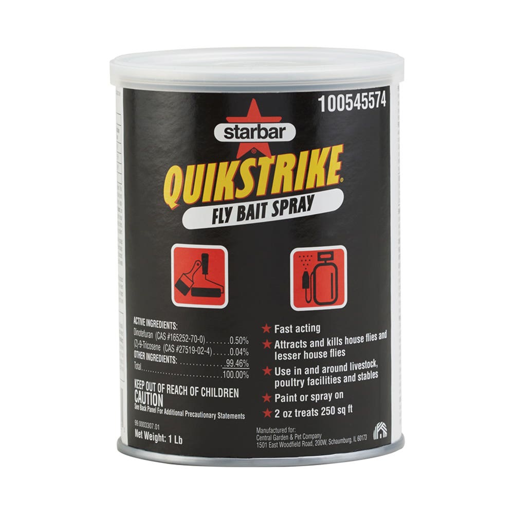 Starbar QUIKSTRIKE Series Fly Bait Spray, Granular, Fish-Like, 1 lb Can