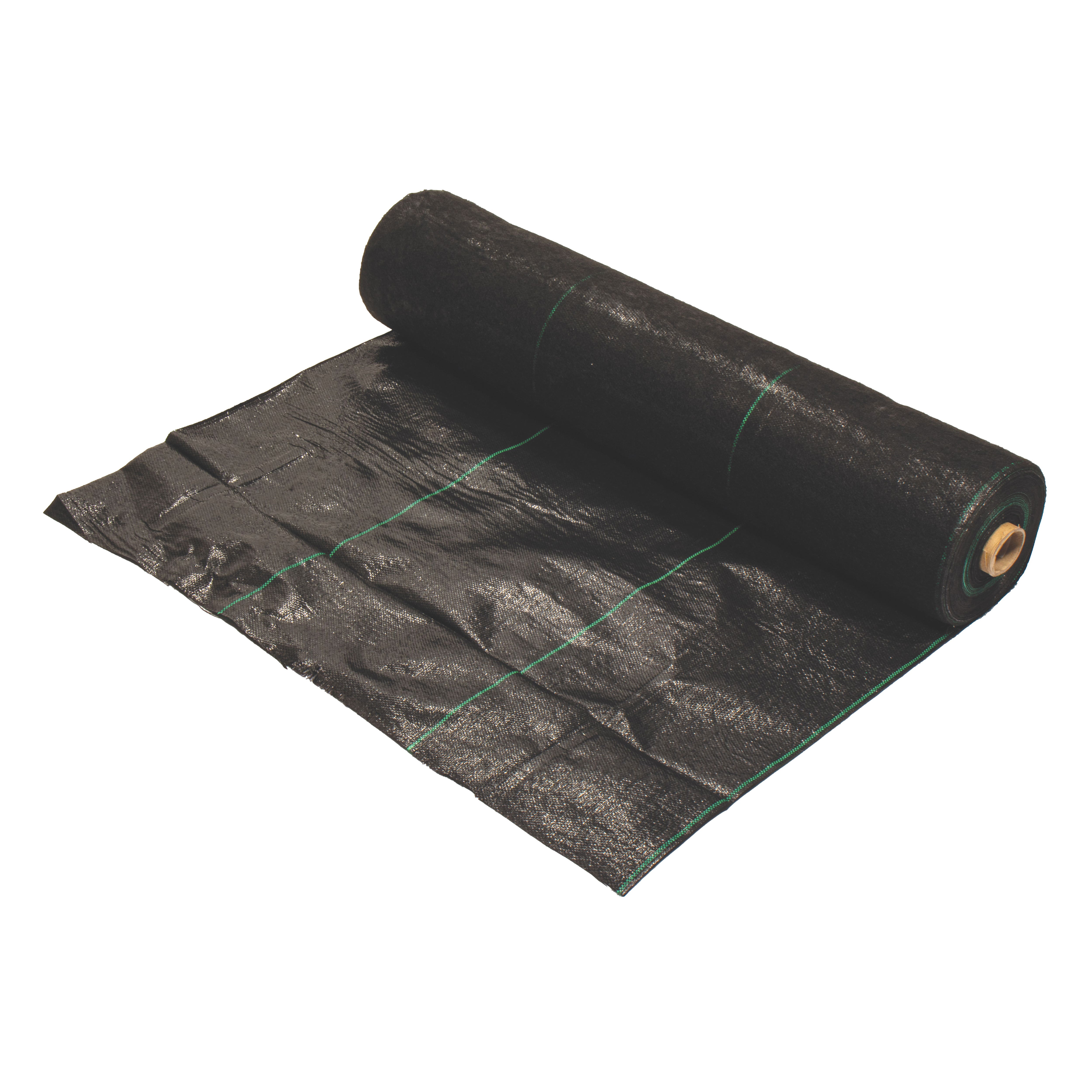 DeWitt Professional Max Series Weed Barrier, 250 ft L, 8 ft W, Polypropylene, Black/Green