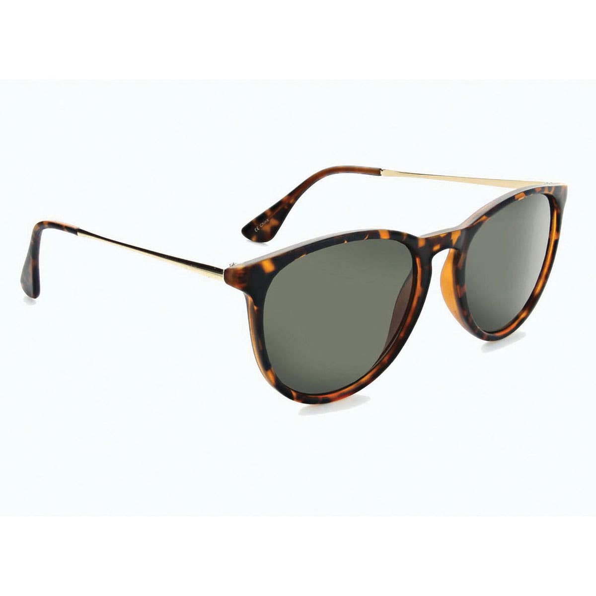 Optic Nerve Pizmo Series Sunglasses, Durable, Lightweight Frame, Polarized, Gold/Smoke/Tortoise Lens