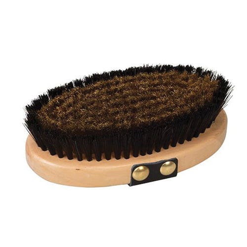 Weaver Livestock Brush, Copper Bristle, Leather