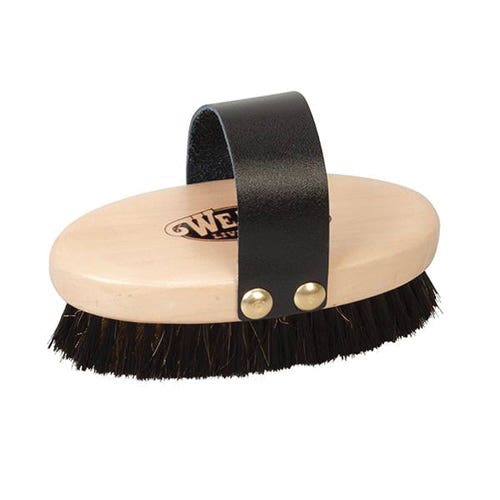 Weaver Livestock Brush, Copper Bristle, Leather