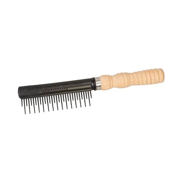 Weaver Livestock Leg Wool Comb, Plastic Bristle, Wood