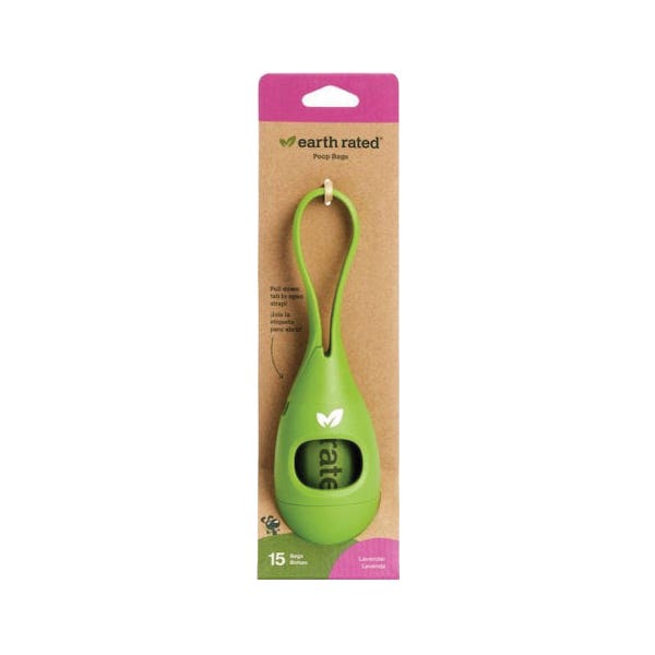 earth rated ERDISP15-SCNT Lavender Scented Leash Dispenser, One-Size