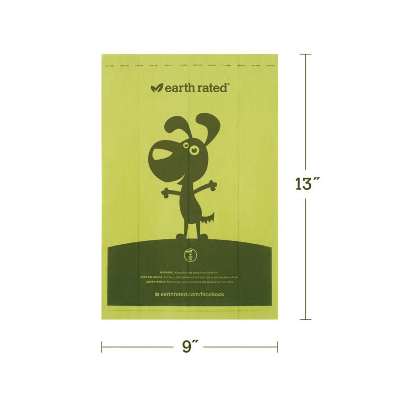 earth rated BIO120 Lavender Scented Poop Bag