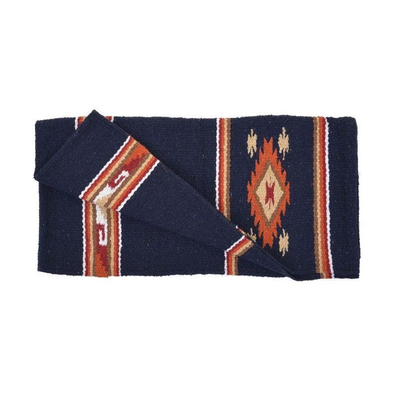 Reinsman DIAMOND R Series Double Weave Blanket, Acrylic, Navy
