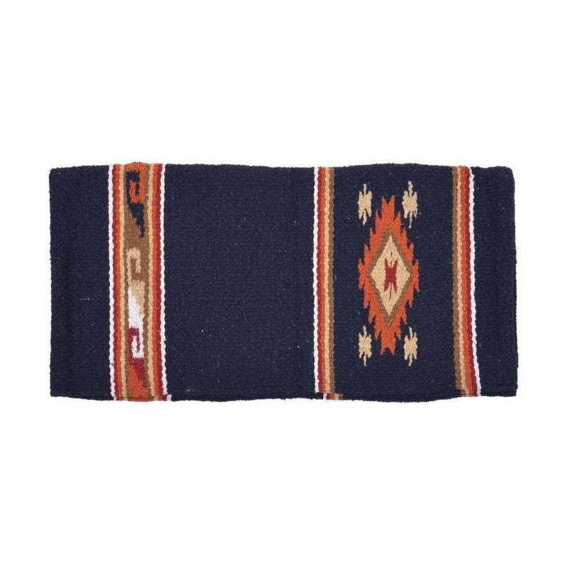 Reinsman DIAMOND R Series Double Weave Blanket, Acrylic, Navy