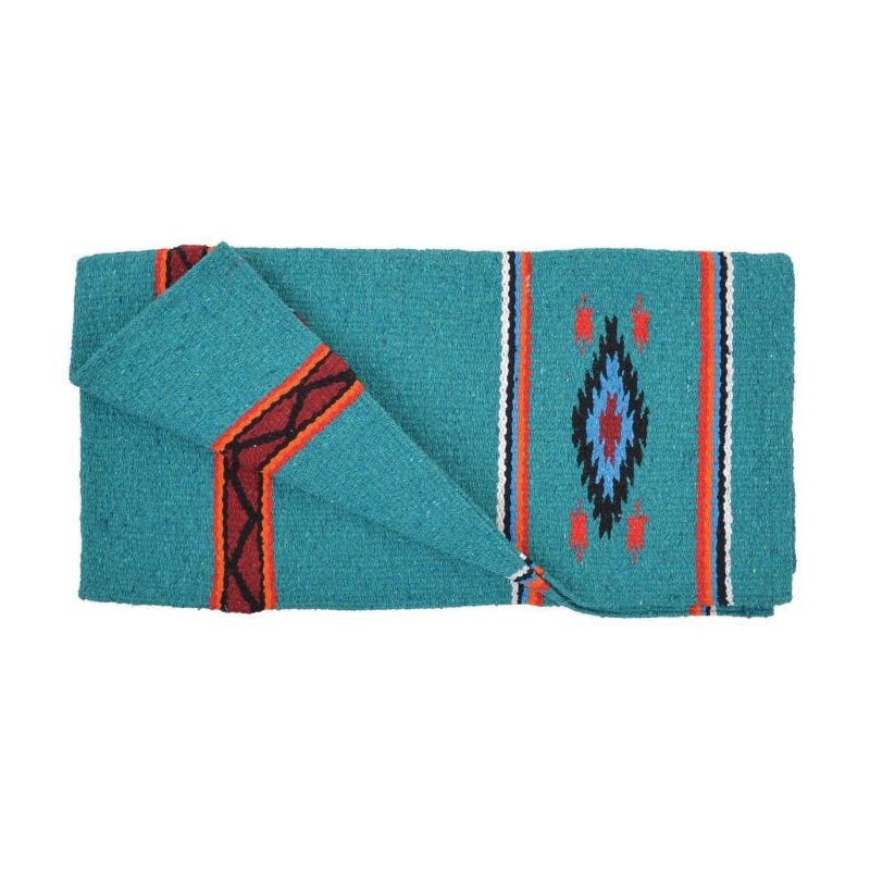 Reinsman DIAMOND R Series Double Weave Blanket, Acrylic, Turquoise