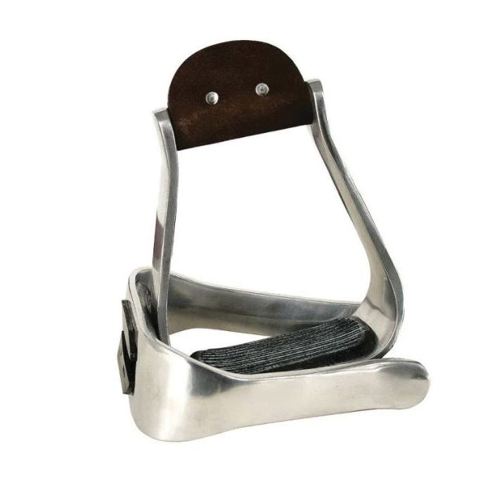 Reinsman Bell Stirrup, Aluminum/Leather