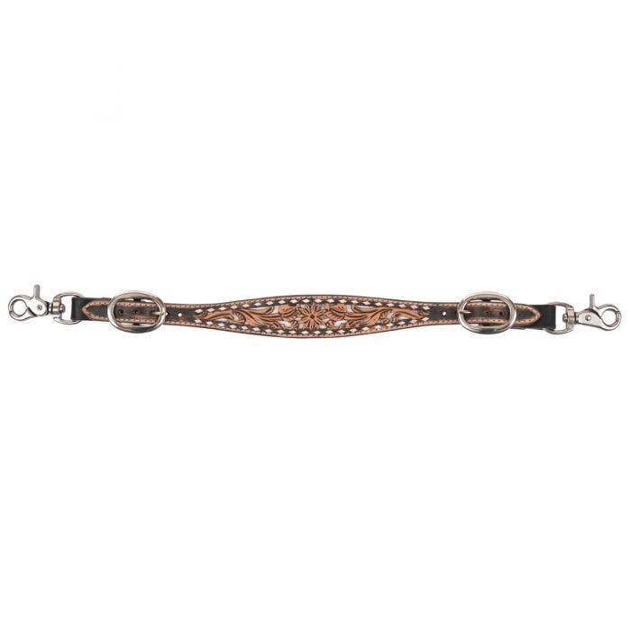 Circle Y Wither Straps, Daisy, Chocolate/White