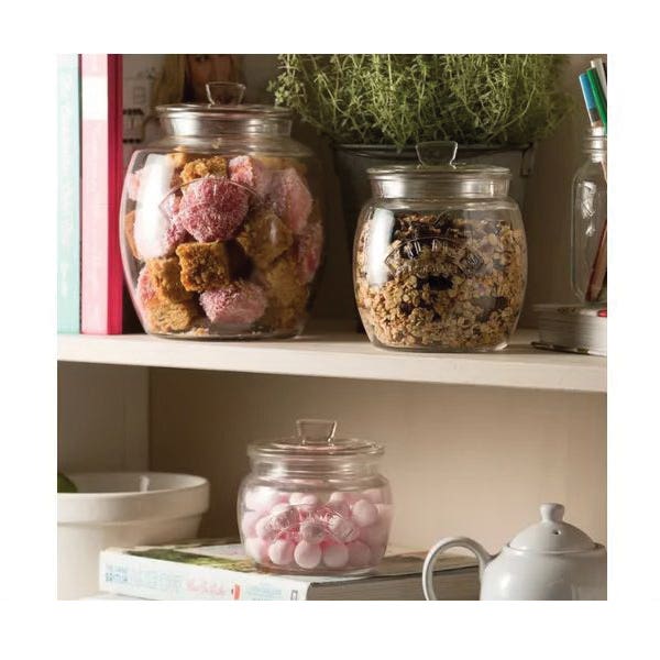 Kilner 0025.742 Universal Push Top Storage Jar, 2 L, Sodalime Glass