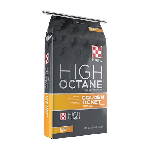 Purina High Octane Golden Ticket Series 3005842-705 Nutritional Supplement, Nugget, 40 lb Bag