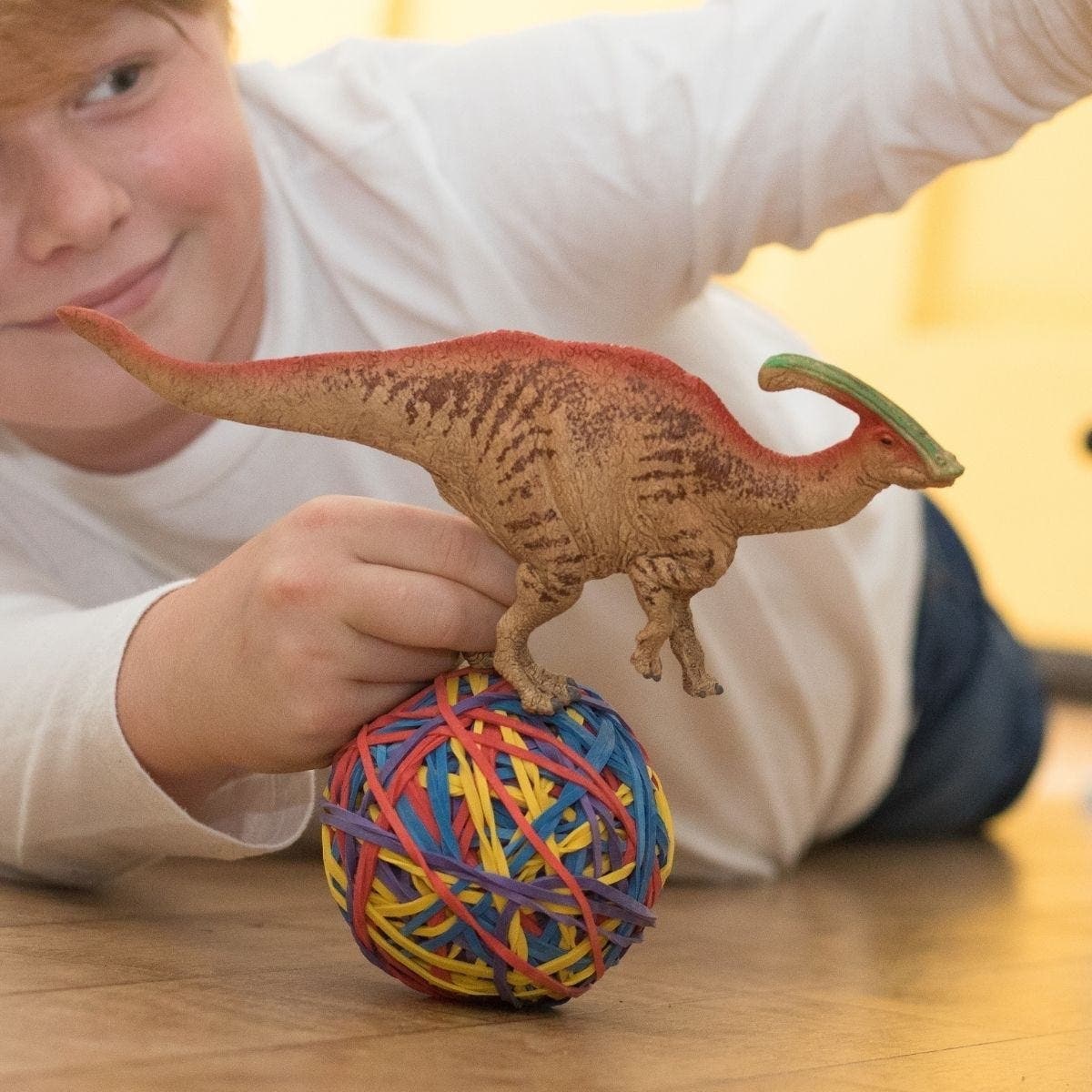 Schleich-S Dinosaurs Series Toy Figurine, Parasaurolophus, Plastic