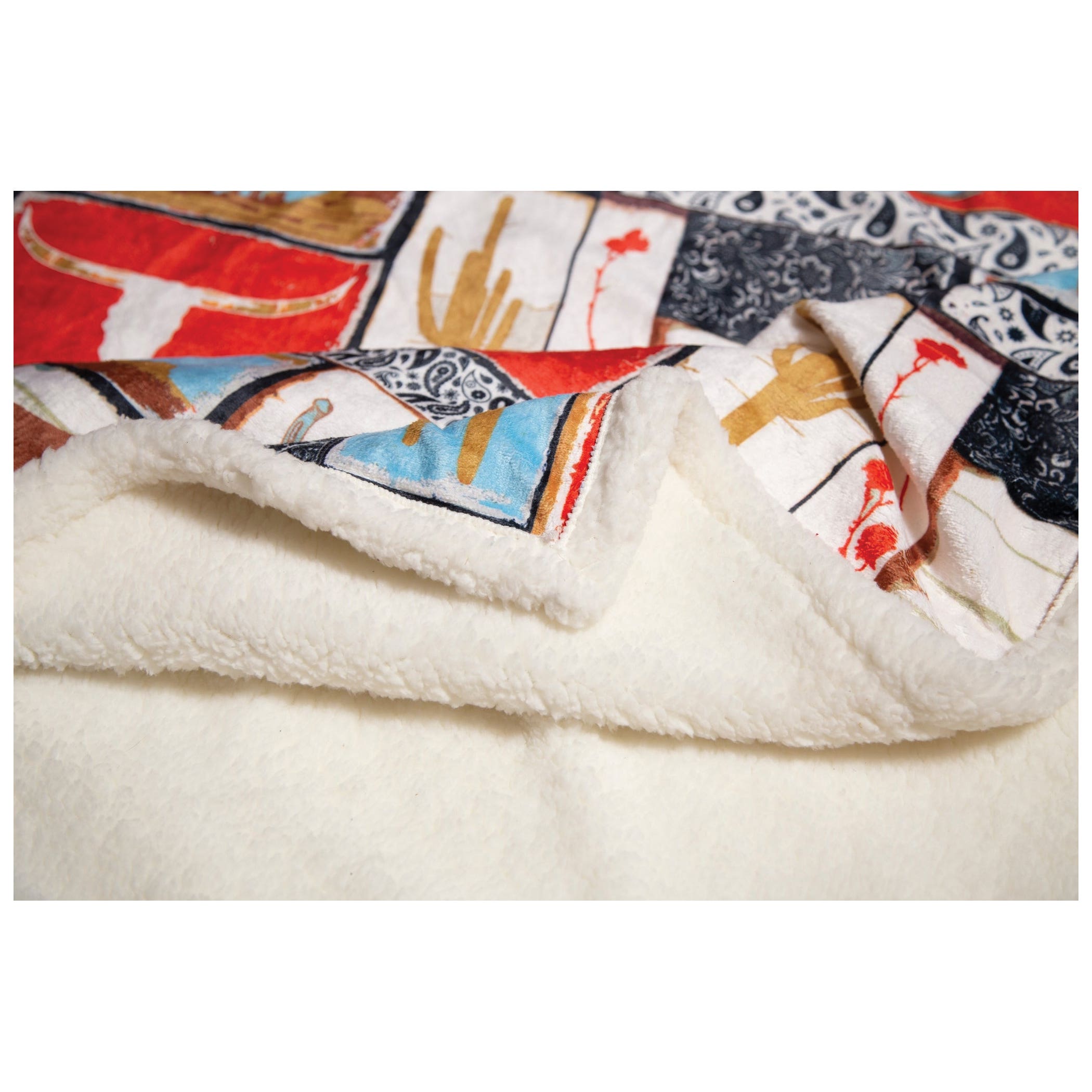 Wrangler Vintage Western Pattern Throw Blanket