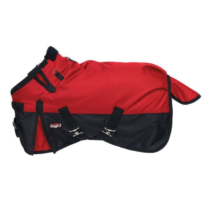 Tough 1 Turnout Blanket, Breathable, Heavyweight, Miniature, Waterproof, 38 in, Fleece/Polyester, Red