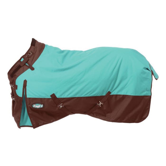 Tough 1 Turnout Blanket, Breathable, Super Heavyweight, Waterproof, 84 in, Fleece/Polyester, Turquoise
