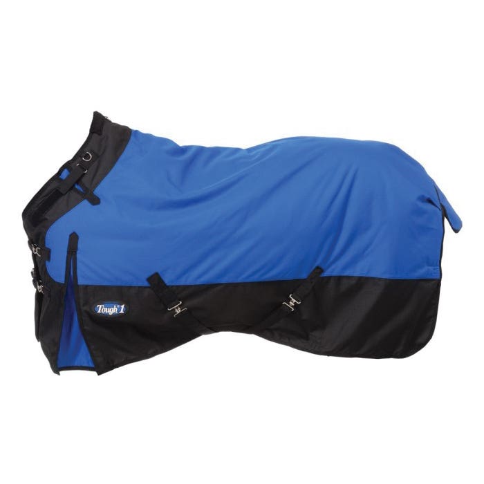 Tough 1 Turnout Blanket, Breathable, Super Heavyweight, Waterproof, 57 in, Fleece/Polyester, Royal Blue