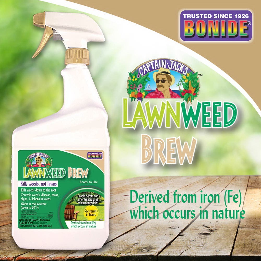 Bonide Captain Jack's Ready-To-Use Lawnweed Brew, Liquid, Spray Application, 128 oz