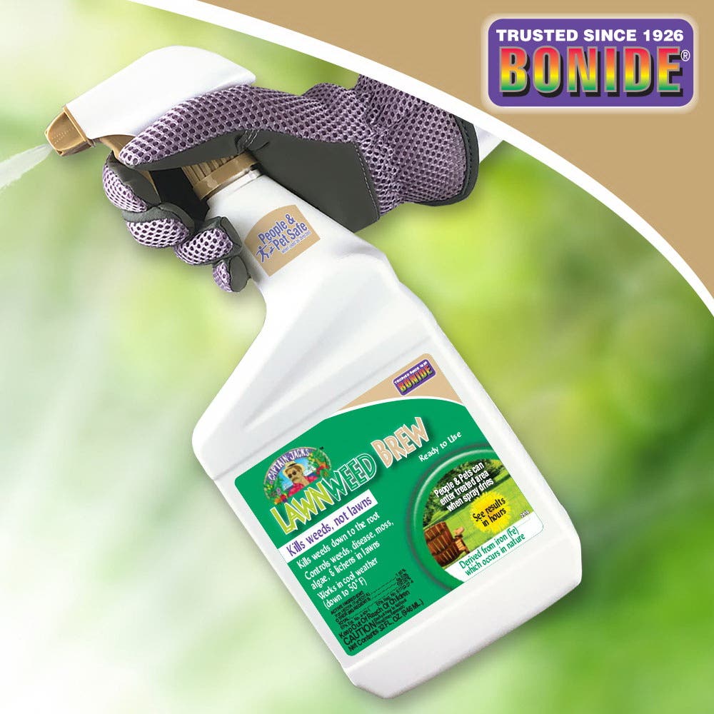 Bonide Captain Jack's Ready-To-Use Lawnweed Brew, Liquid, Spray Application, 128 oz