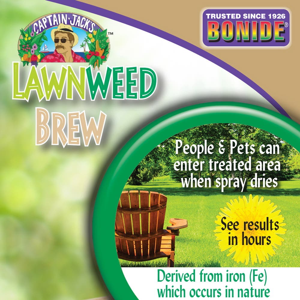 Bonide Captain Jack's Ready-To-Use Lawnweed Brew, Liquid, Spray Application, 128 oz