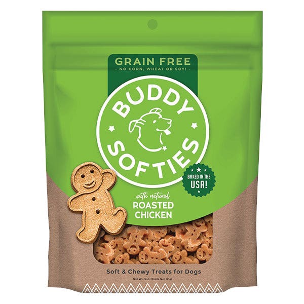Buddy Biscuits Dog Treat, Chewy, Soft, Roasted Chicken, 3.5 lb, Bag