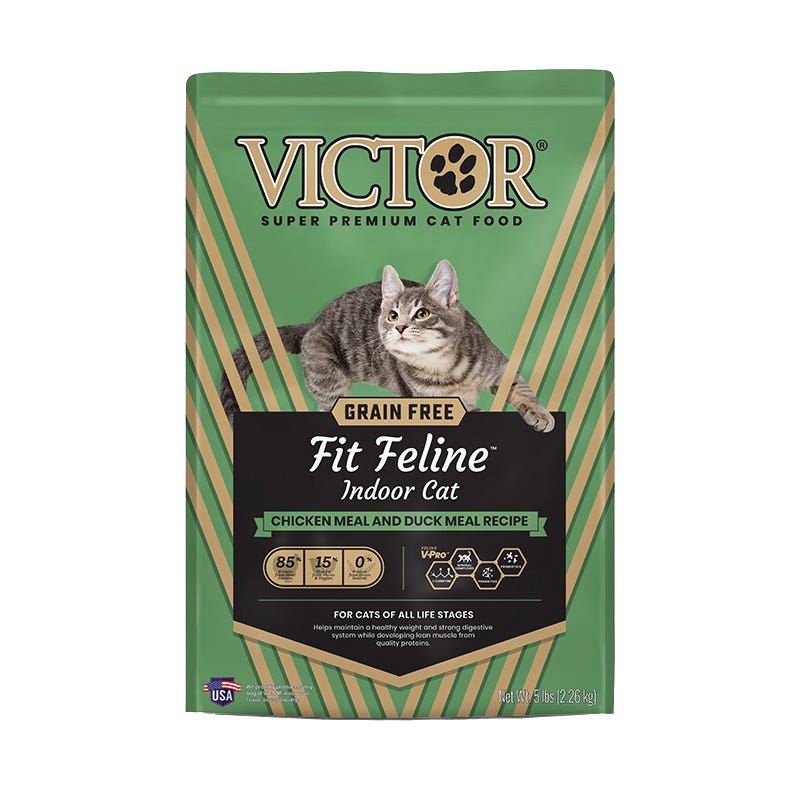 Victor Fit Feline Series 6506 Cat Food, Dry Kibble, 5 lb
