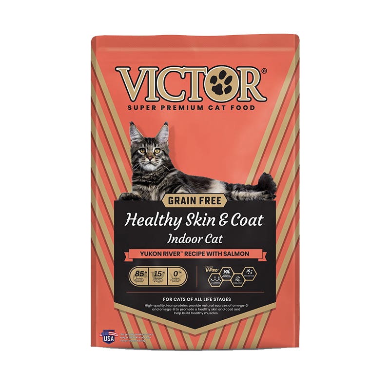 Victor Healthy Skin and Coat Series Cat Food, Dry Kibble, 15 lb