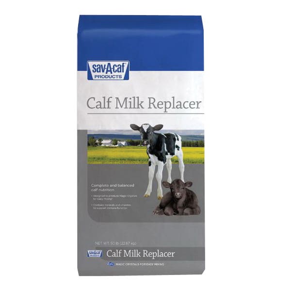 Sav-A-Caf 01-7494-0150 Calf Milk Replacer, Powder, 50 lb Bag