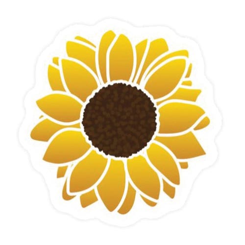 Stickers Northwest Sticker, Sunflower 2.0