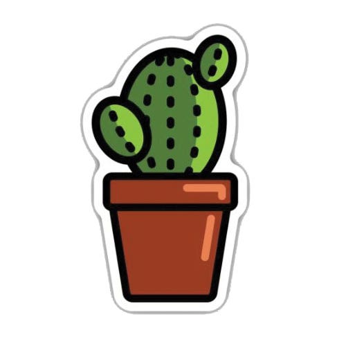 Stickers Northwest Sticker, 3 in L, Cactus