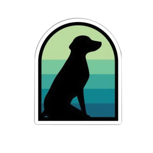 Stickers Northwest Dog Silhouette Sticker