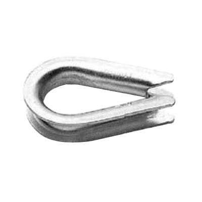 Baron 264EG-1/4 Wire Rope Thimble, 1/4 in Dia Cable, Steel, Electro-Galvanized